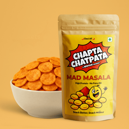 Chapta Chatpata Combo Pack – 2 Mad Masala + 2 Minty Pudina | Chickpea Snacks | No Palm Oil | Healthy Indian Namkeen