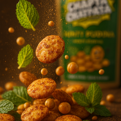 Chapta Chatpata Combo Pack – 2 Mad Masala + 2 Minty Pudina | Chickpea Snacks | No Palm Oil | Healthy Indian Namkeen